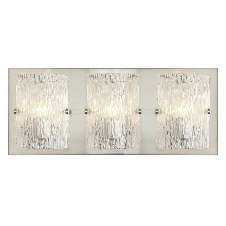 Varaluz Morgan 376B03BN Bath Vanity Light 23 in. wide - Brushed Nickel