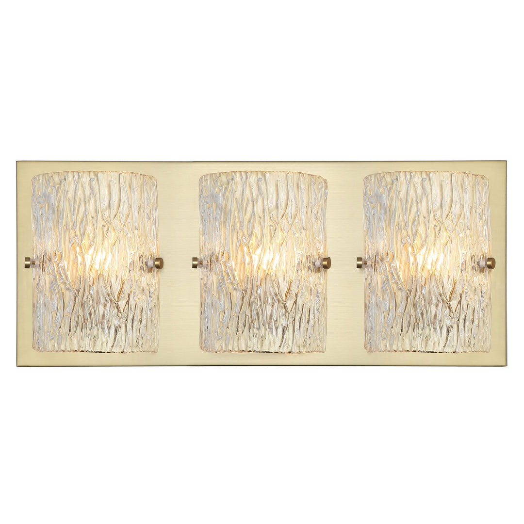 Varaluz Morgan 376B03SB Bath Vanity Light 23 in. wide - Satin Brass