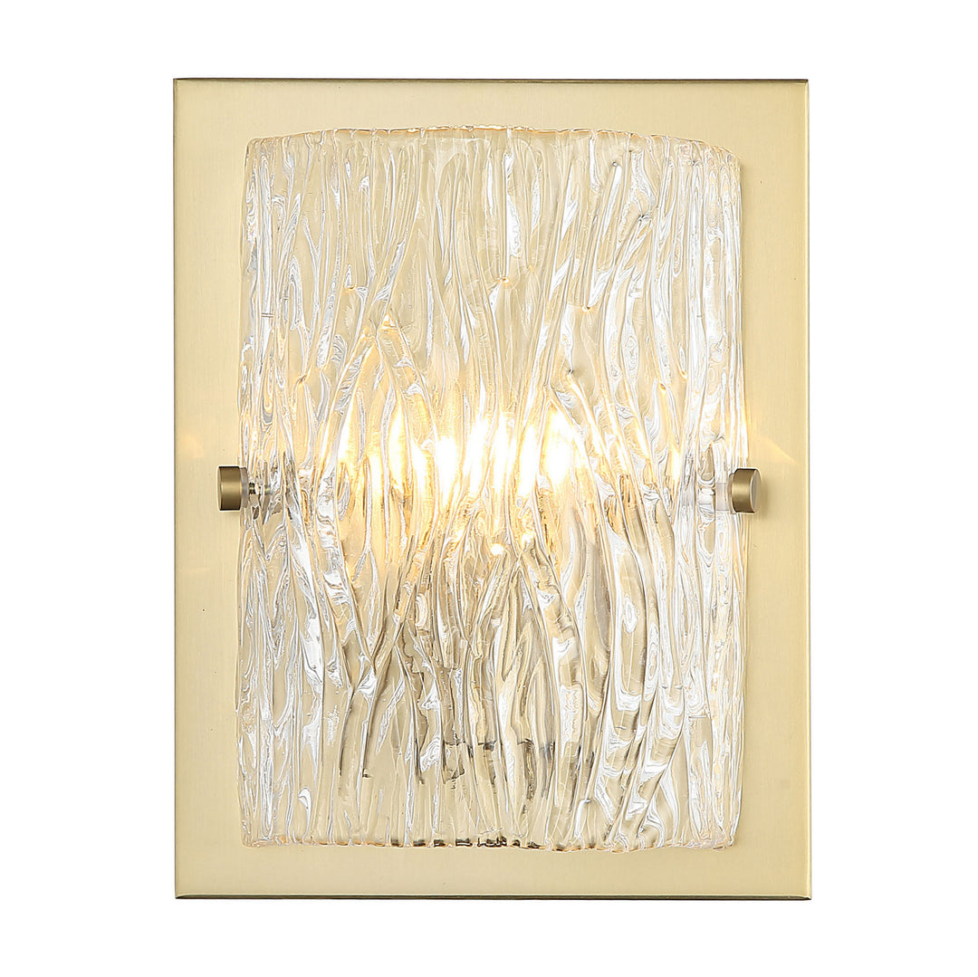Varaluz Morgan 376W01SB Wall Sconce Light - Satin Brass