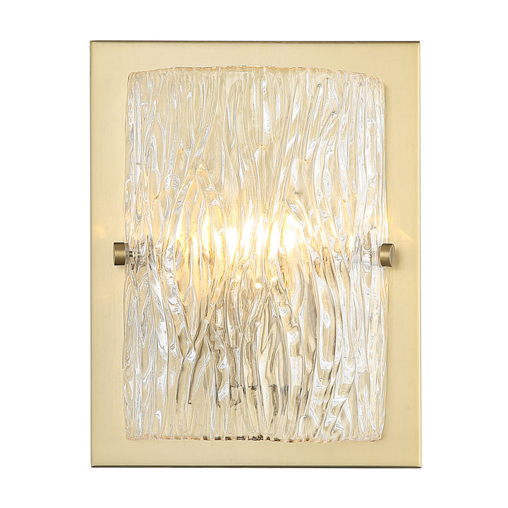 Varaluz Morgan 376W01SB Wall Sconce Light - Satin Brass