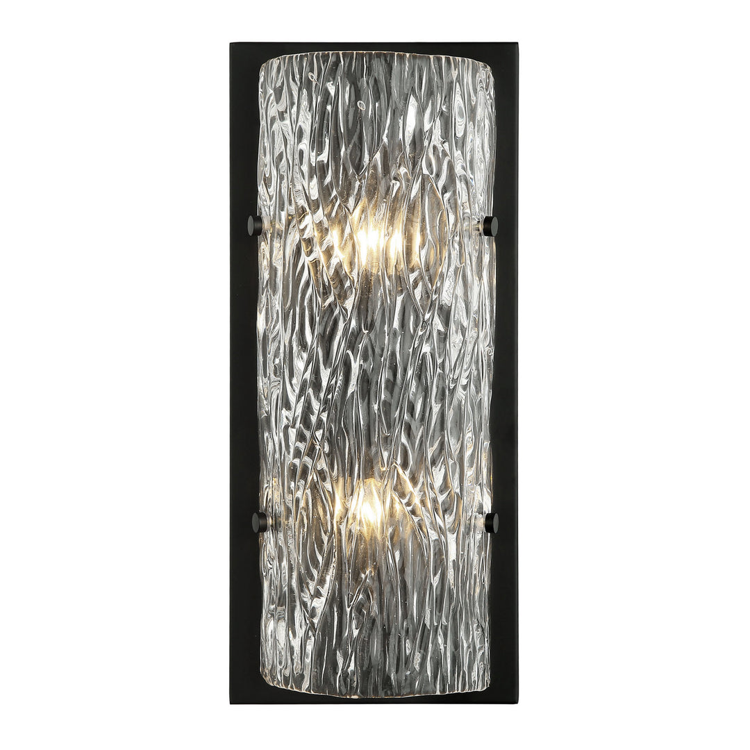 Varaluz Morgan 376W02BL Wall Sconce Light - Black