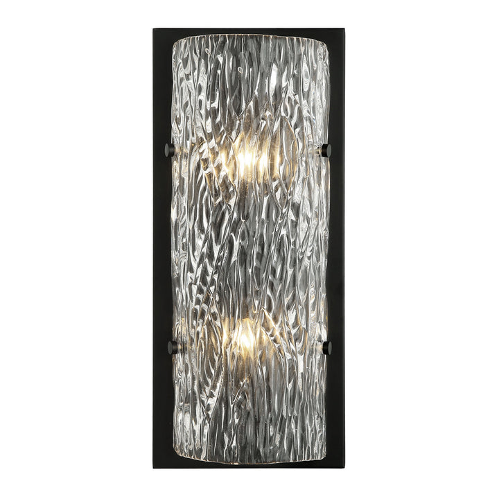 Varaluz Morgan 376W02BL Wall Sconce Light - Black