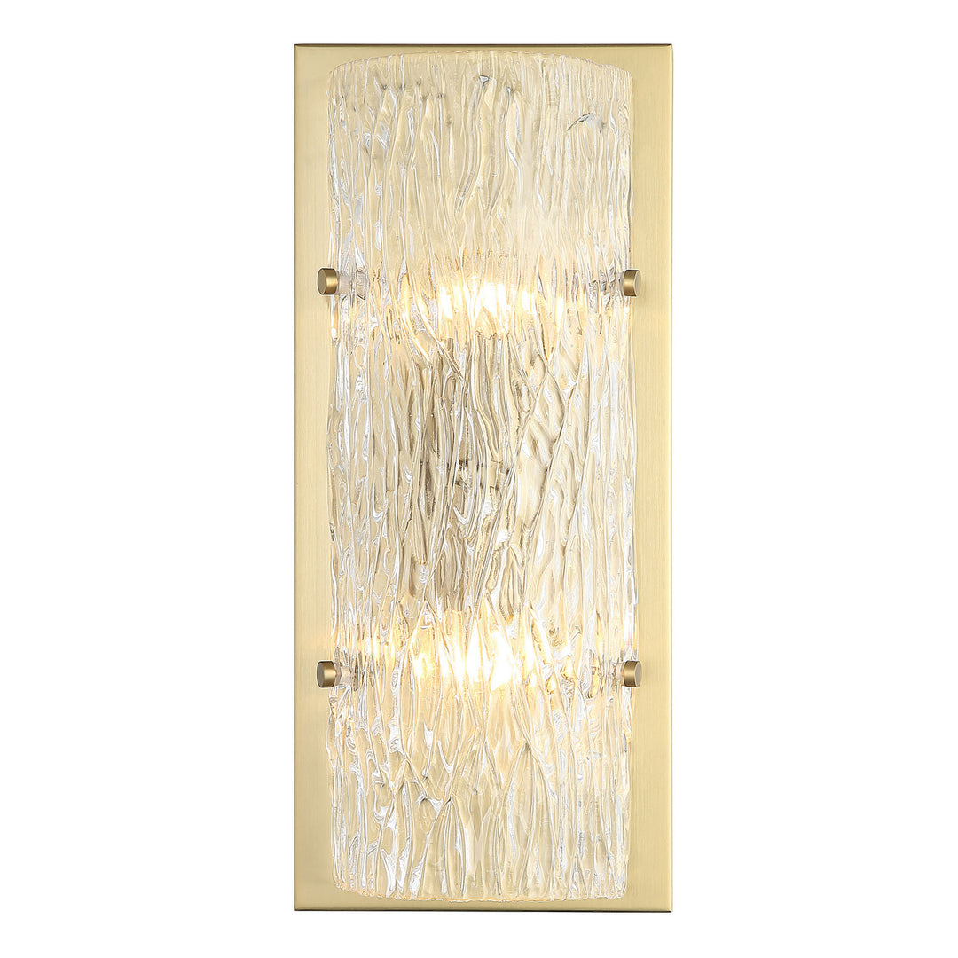 Varaluz Morgan 376W02SB Wall Sconce Light - Satin Brass