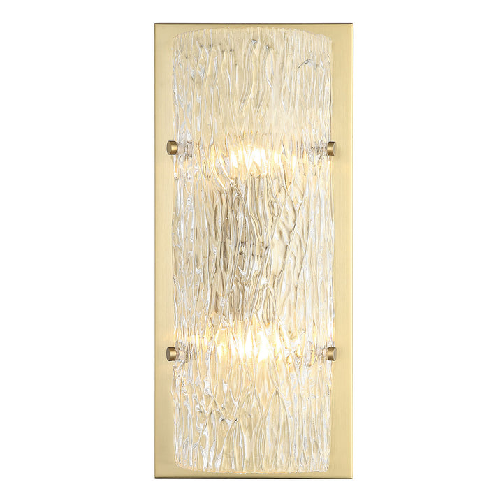 Varaluz Morgan 376W02SB Wall Sconce Light - Satin Brass