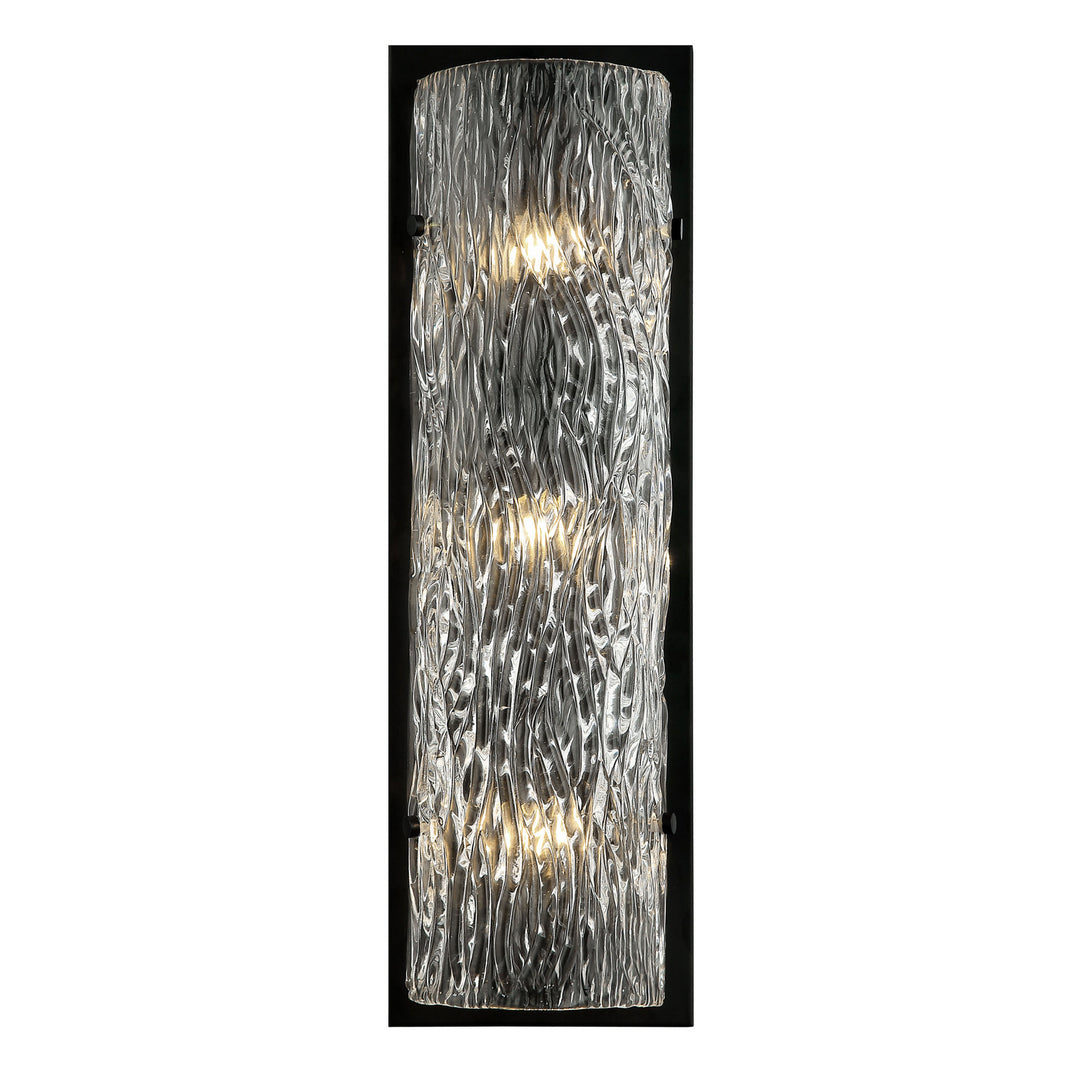 Varaluz Morgan 376W03BL Wall Sconce Light - Black