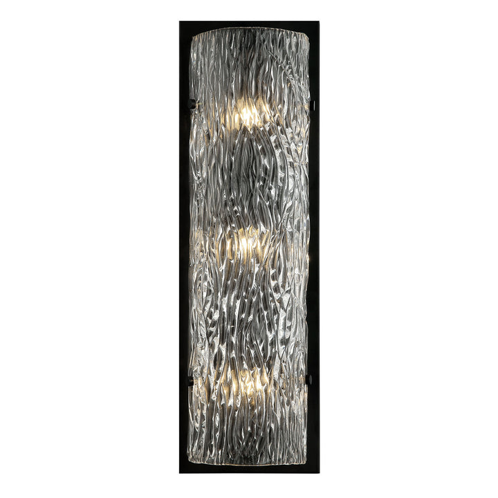 Varaluz Morgan 376W03BL Wall Sconce Light - Black