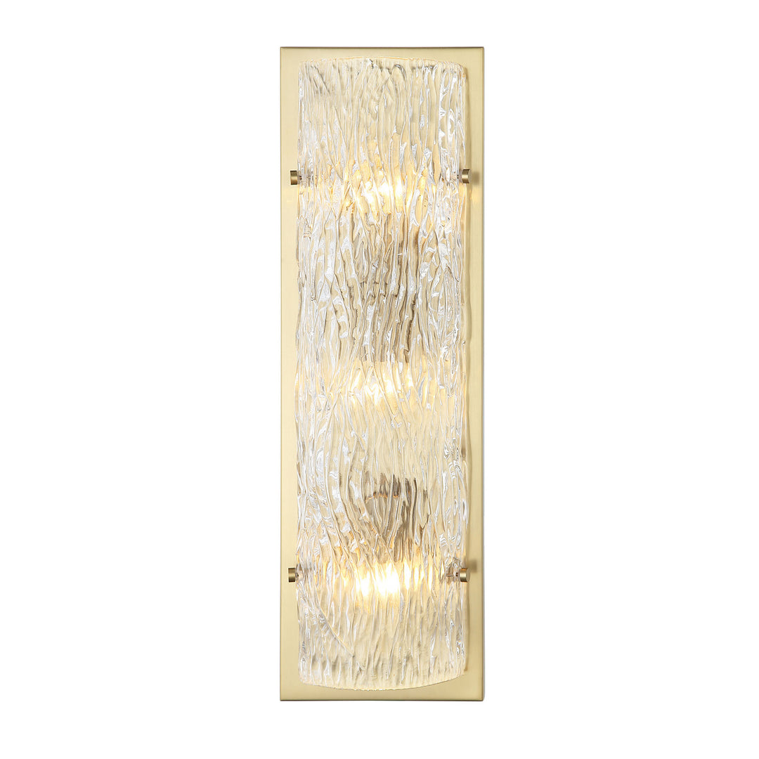 Varaluz Morgan 376W03SB Wall Sconce Light - Satin Brass
