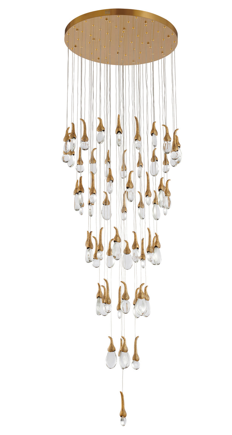 Bethel International OCH01C28BR Chandelier Light - Antique Brass