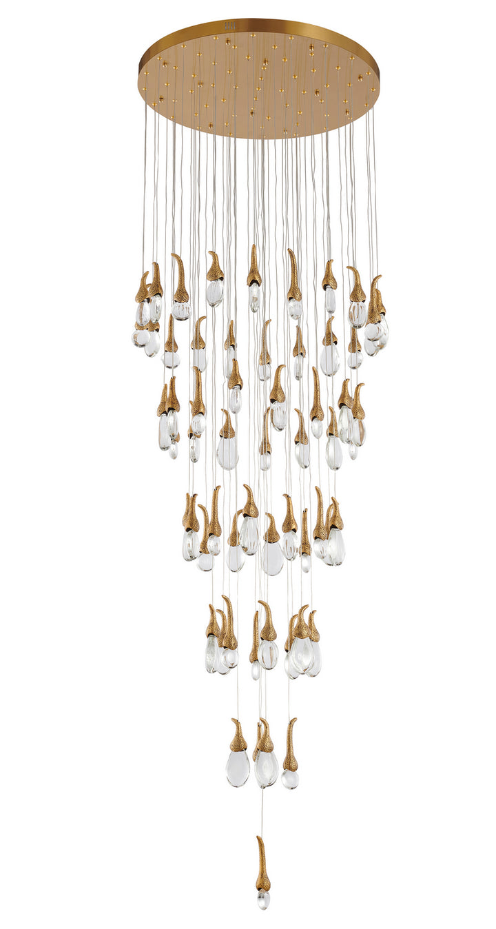 Bethel International OCH01C28BR Chandelier Light - Antique Brass