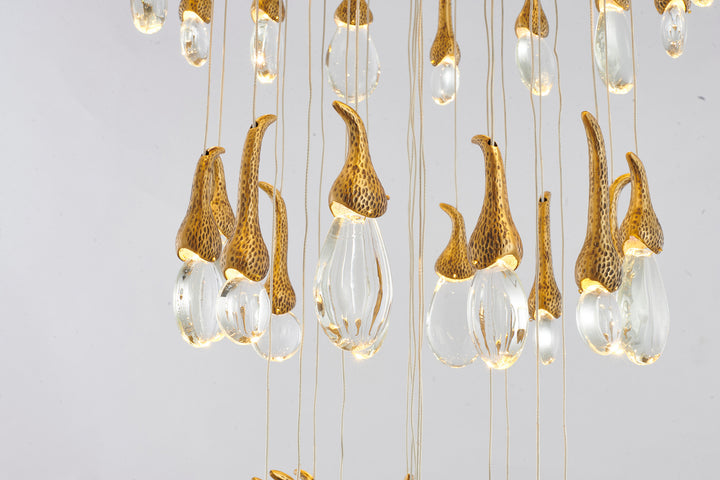 Bethel International OCH01C28BR Chandelier Light - Antique Brass
