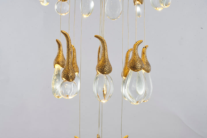 Bethel International OCH01C28BR Chandelier Light - Antique Brass