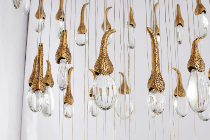 Bethel International OCH01C28BR Chandelier Light - Antique Brass