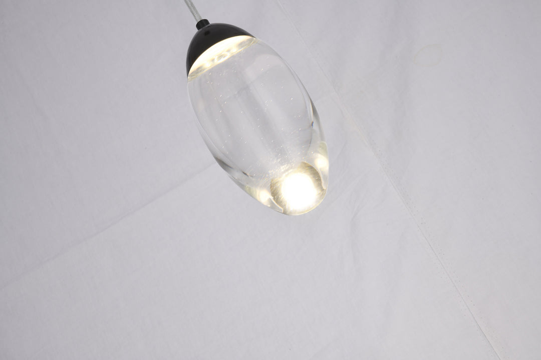 Bethel International OCH04P7BK Pendant Light - Matte Black