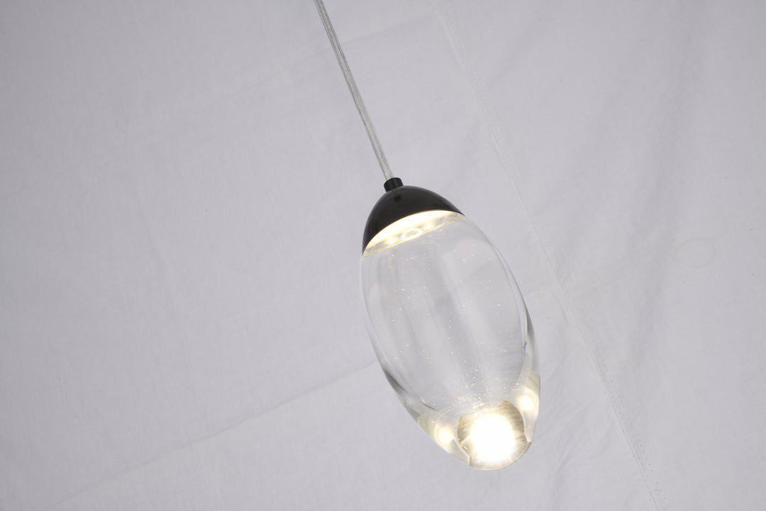 Bethel International OCH04P7BK Pendant Light - Matte Black