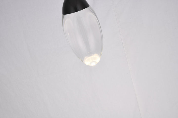Bethel International OCH04P7BK Pendant Light - Matte Black