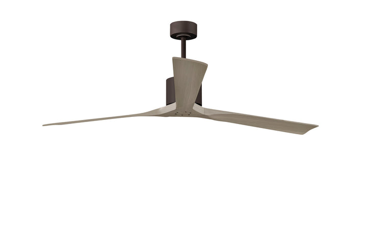 Matthews Fan Company Nan XL NKXL-TB-GA-72 Ceiling Fan - Textured Bronze, Gray Ash/