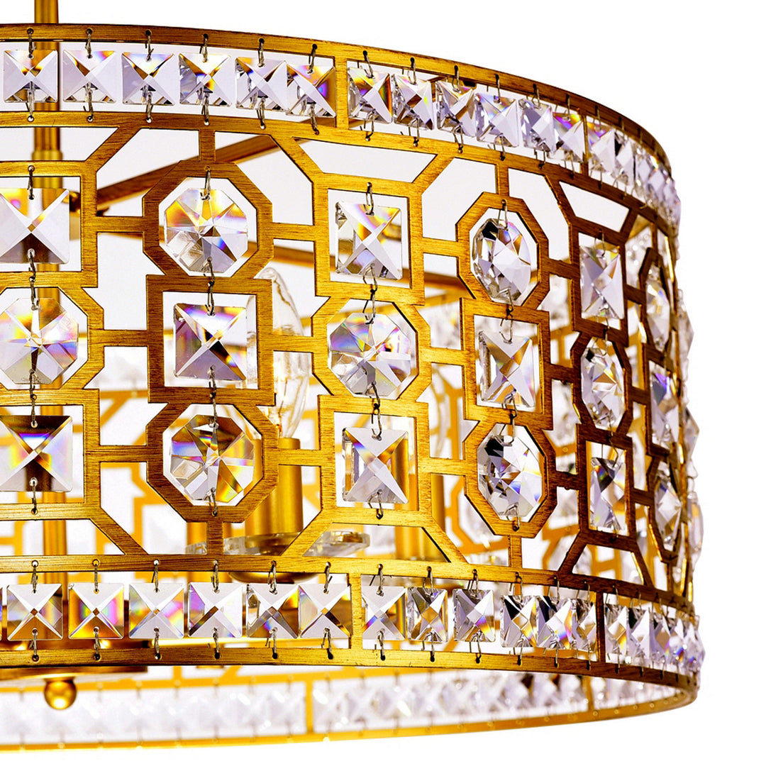 Cwi Lighting 1026P23-6-700 Belinda Six Light Chandelier Outdoor Bronze / Dark