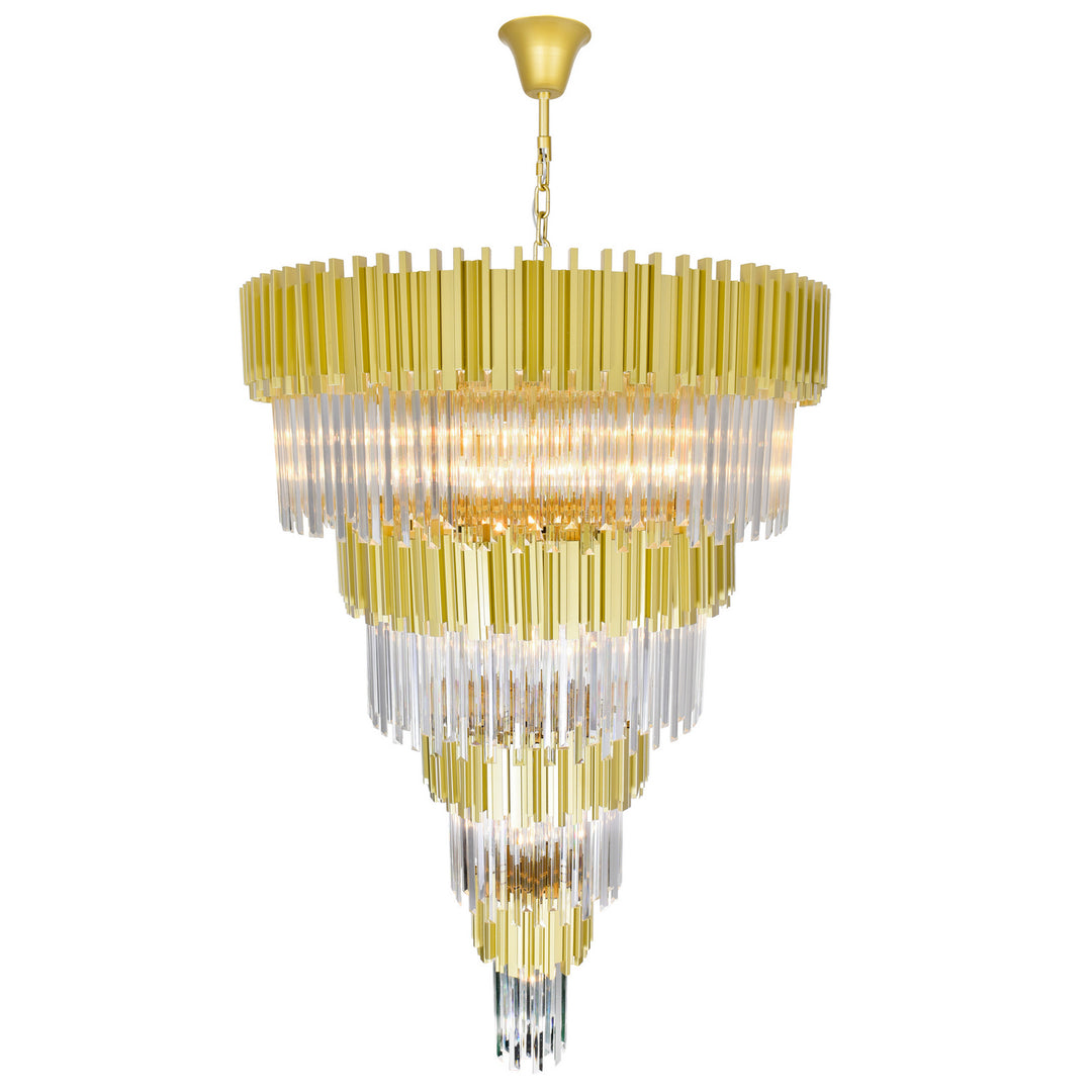 CWI Deco 1112p40-34-169 Chandelier Light - Medallion Gold