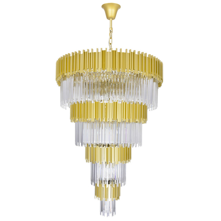 CWI Deco 1112p40-34-169 Chandelier Light - Medallion Gold