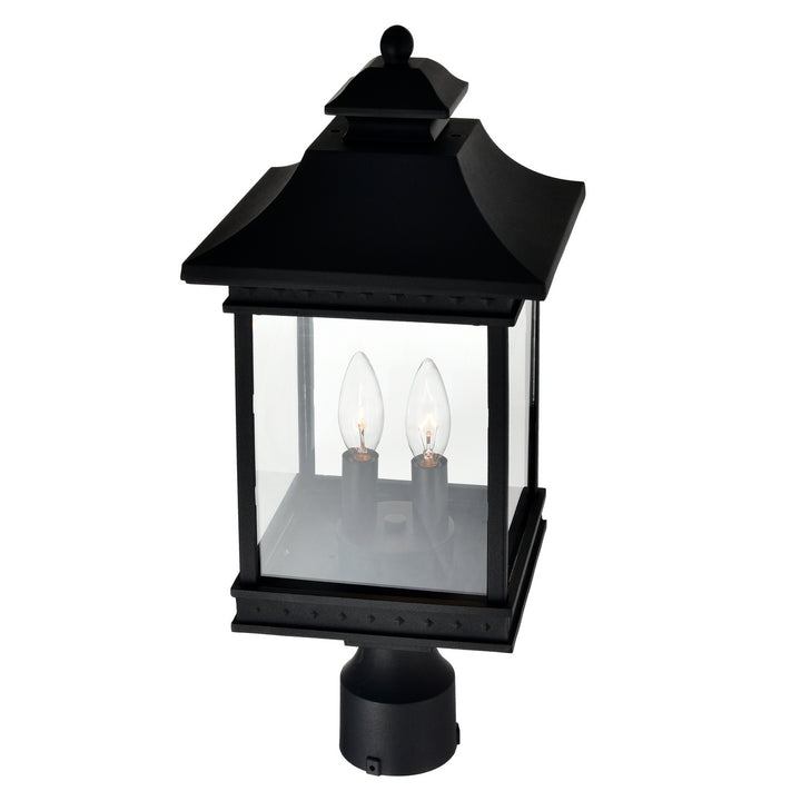 Cwi Lighting 0416PT9-2-101  Cleveland Outdoor Black