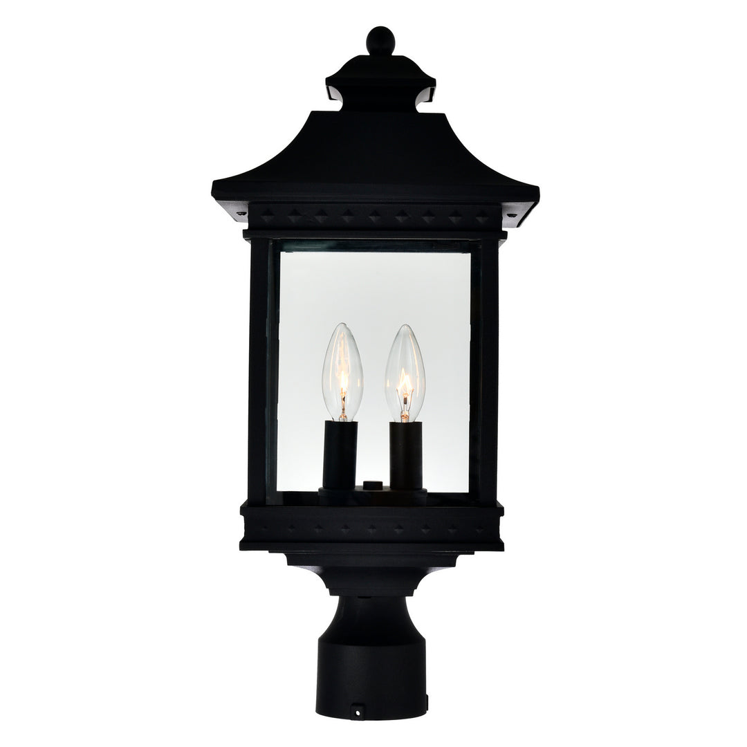 Cwi Lighting 0416PT9-2-101  Cleveland Outdoor Black