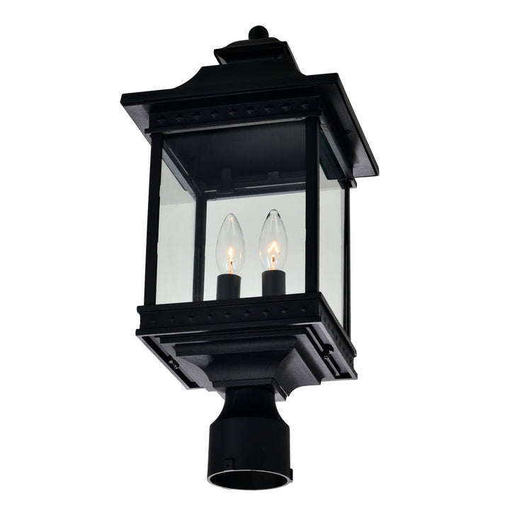 Cwi Lighting 0416PT9-2-101  Cleveland Outdoor Black