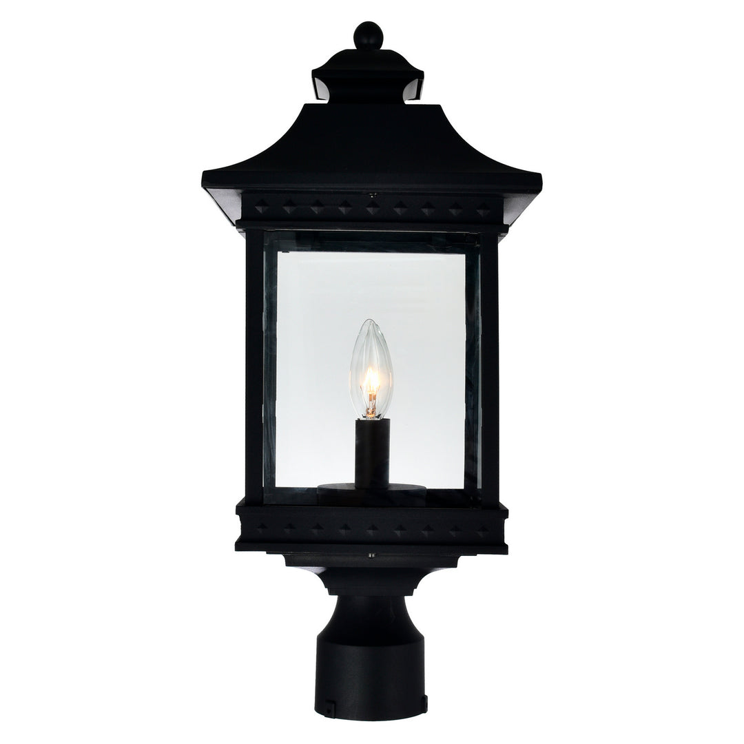 Cwi Lighting 0416PT9-2-101  Cleveland Outdoor Black