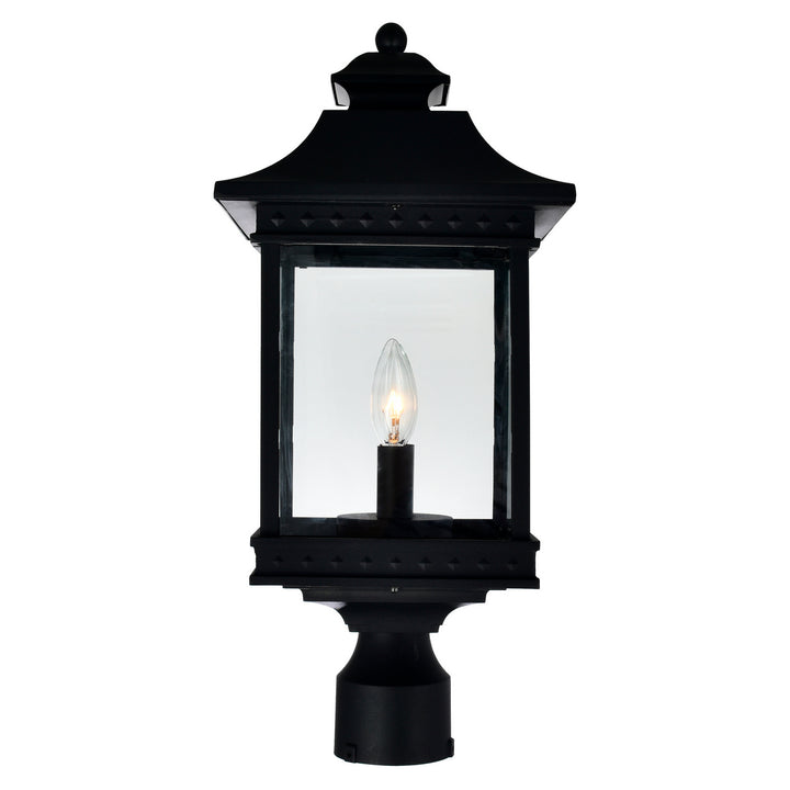 Cwi Lighting 0416PT9-2-101  Cleveland Outdoor Black