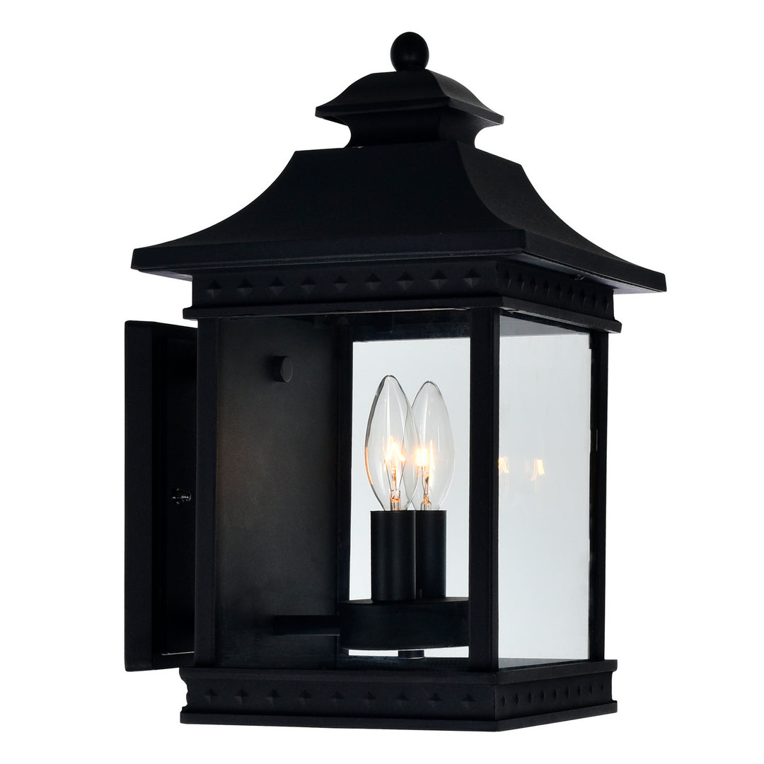 Cwi Lighting 0416W9-A-2-101  Cleveland Outdoor Black