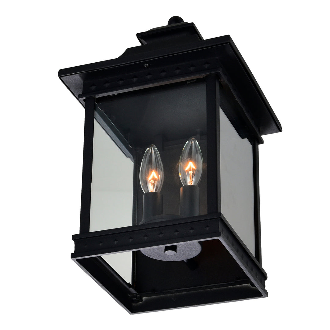 Cwi Lighting 0416W9-A-2-101  Cleveland Outdoor Black
