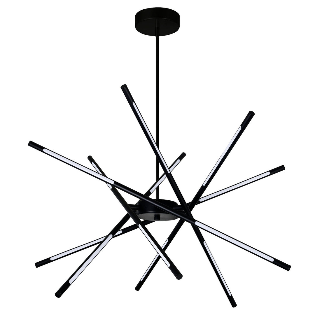 CWI Oskil 1375p31-6-101 Chandelier Light - Black