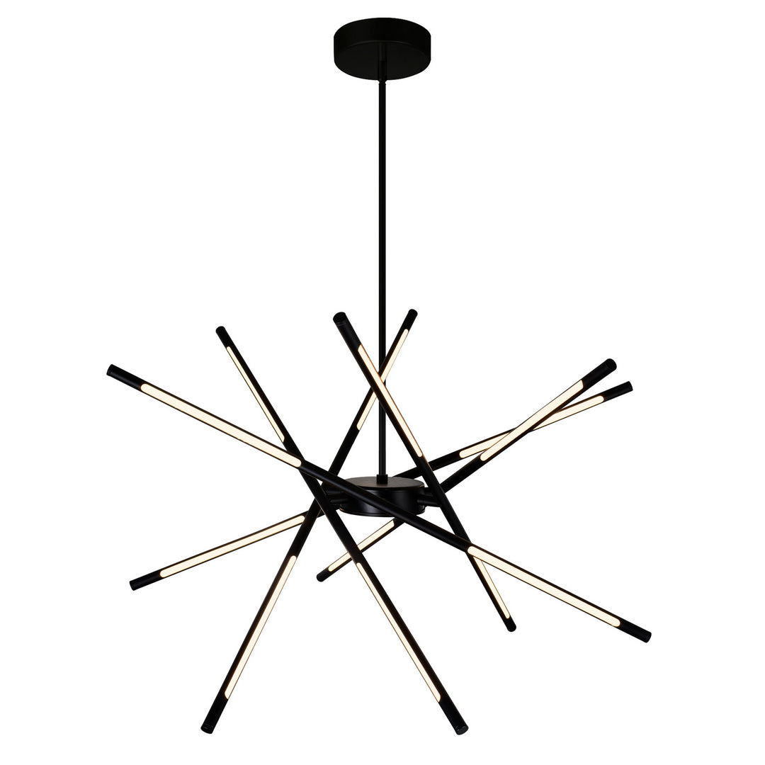 CWI Oskil 1375p31-6-101 Chandelier Light - Black