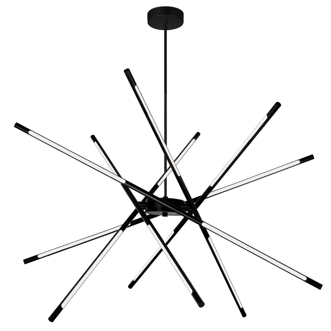 CWI Oskil 1375p43-6-101 Chandelier Light - Black