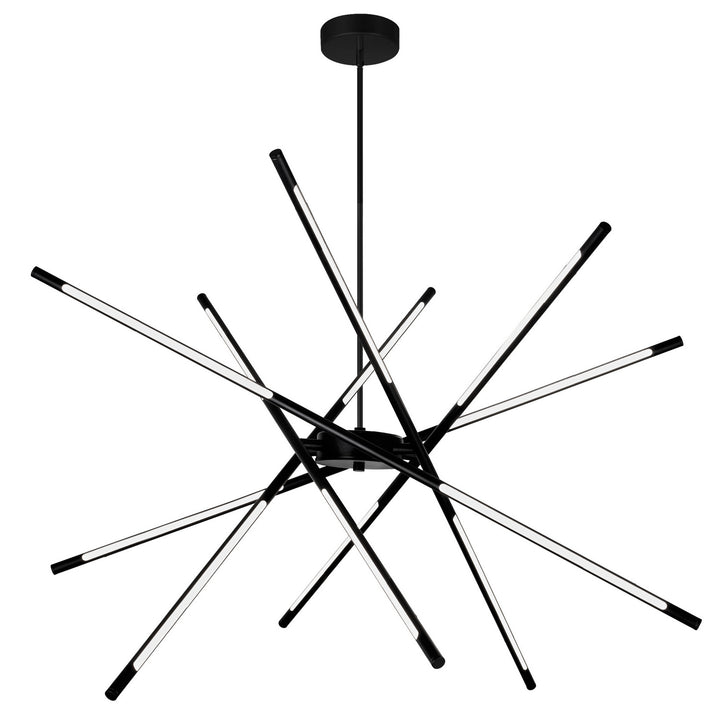 CWI Oskil 1375p43-6-101 Chandelier Light - Black