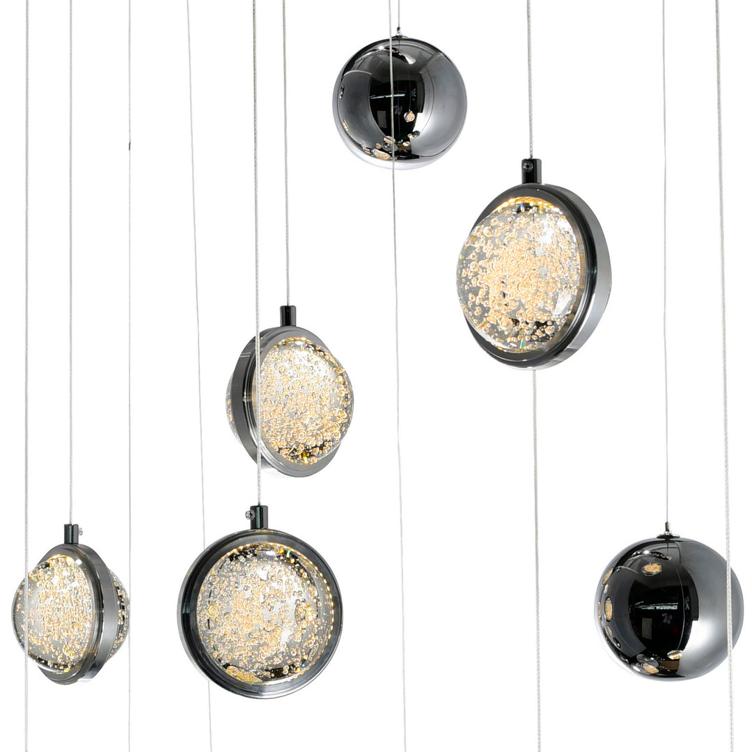 CWI Salvador 1673p40-9-613-rc Pendant Light - Polished Nickel