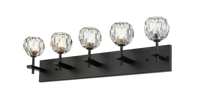 Bethel International YS12W30B Bath Vanity Light 5 in. wide - Black