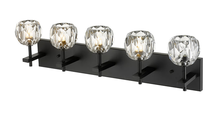 Bethel International YS12W30B Bath Vanity Light 5 in. wide - Black
