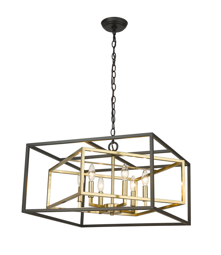 Bethel International YS218C22BG Chandelier Light - Black & Gold