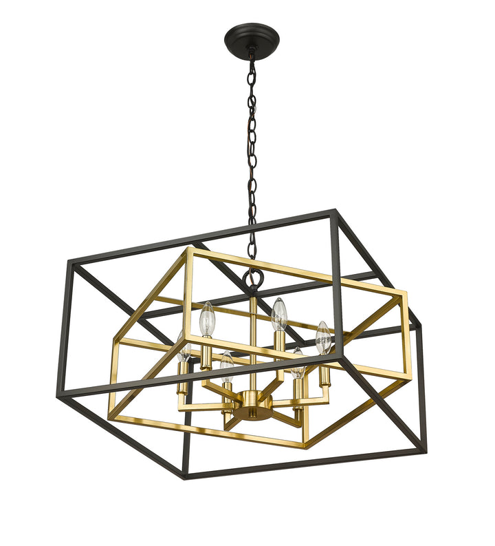 Bethel International YS218C22BG Chandelier Light - Black & Gold
