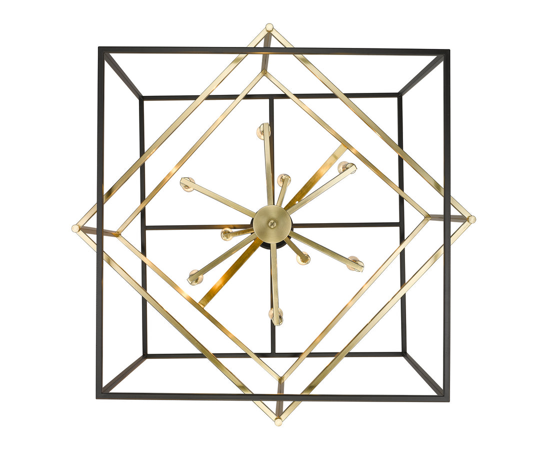 Bethel International YS218C28BG Chandelier Light - Black & Gold