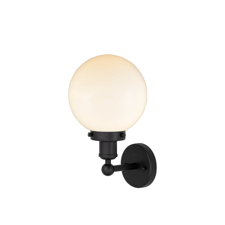 Innovations Edison 616-1W-BK-G201-8 Wall Sconce Light - Matte Black