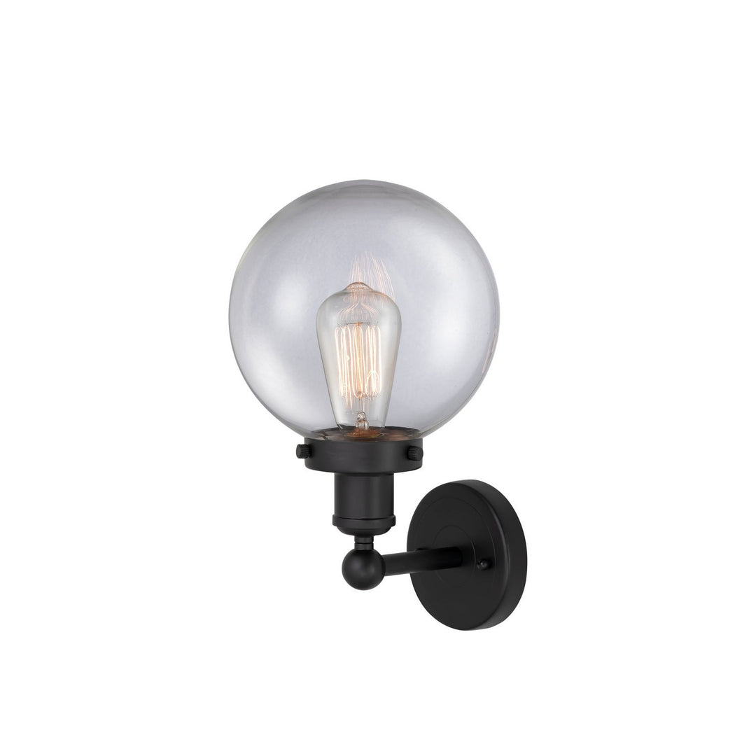 Innovations Edison 616-1W-BK-G202-8 Wall Sconce Light - Matte Black