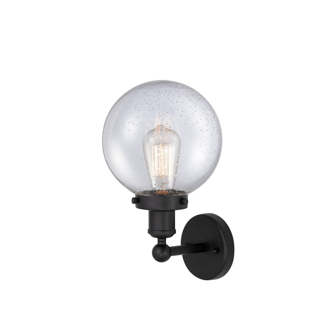 Innovations Edison 616-1W-BK-G204-8 Wall Sconce Light - Matte Black