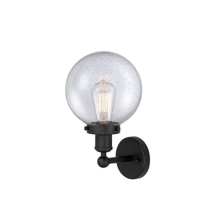 Innovations Edison 616-1W-BK-G204-8 Wall Sconce Light - Matte Black