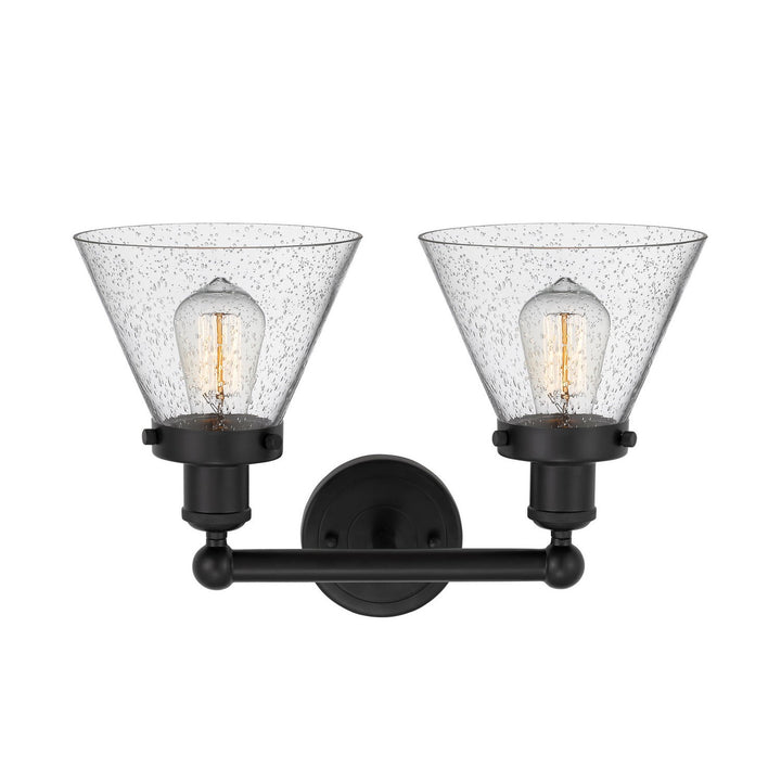 Innovations Edison 616-2W-BK-G44 Bath Vanity Light 16 in. wide - Matte Black