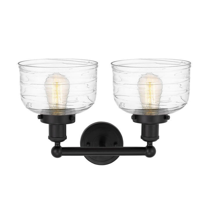 Innovations Edison 616-2W-BK-G713 Bath Vanity Light 16 in. wide - Matte Black