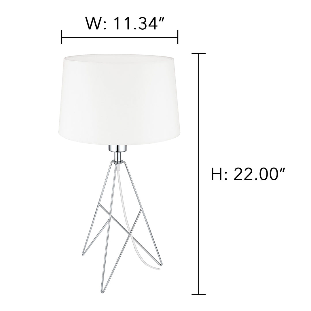 Eglo Lighting 39181A Modern Camporale Lamp Chrome