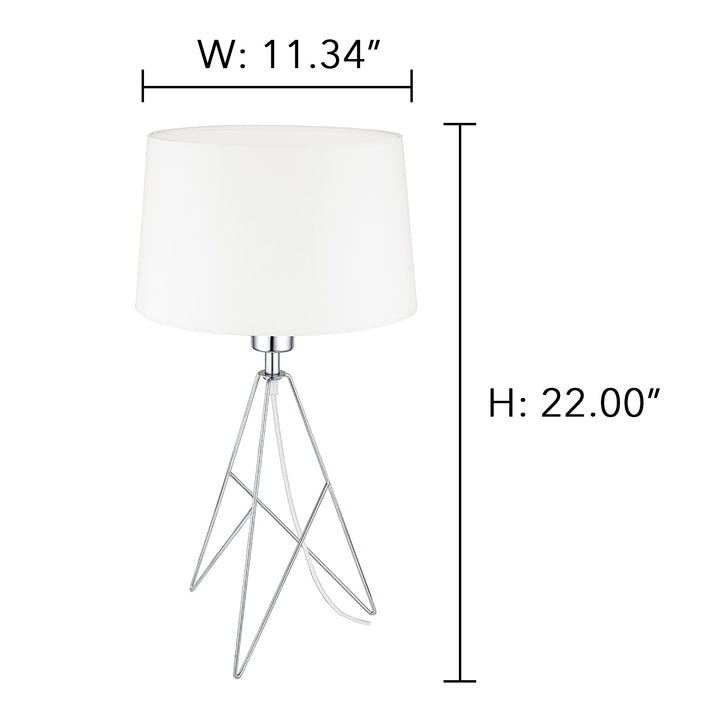 Eglo Lighting 39181A Modern Camporale Lamp Chrome