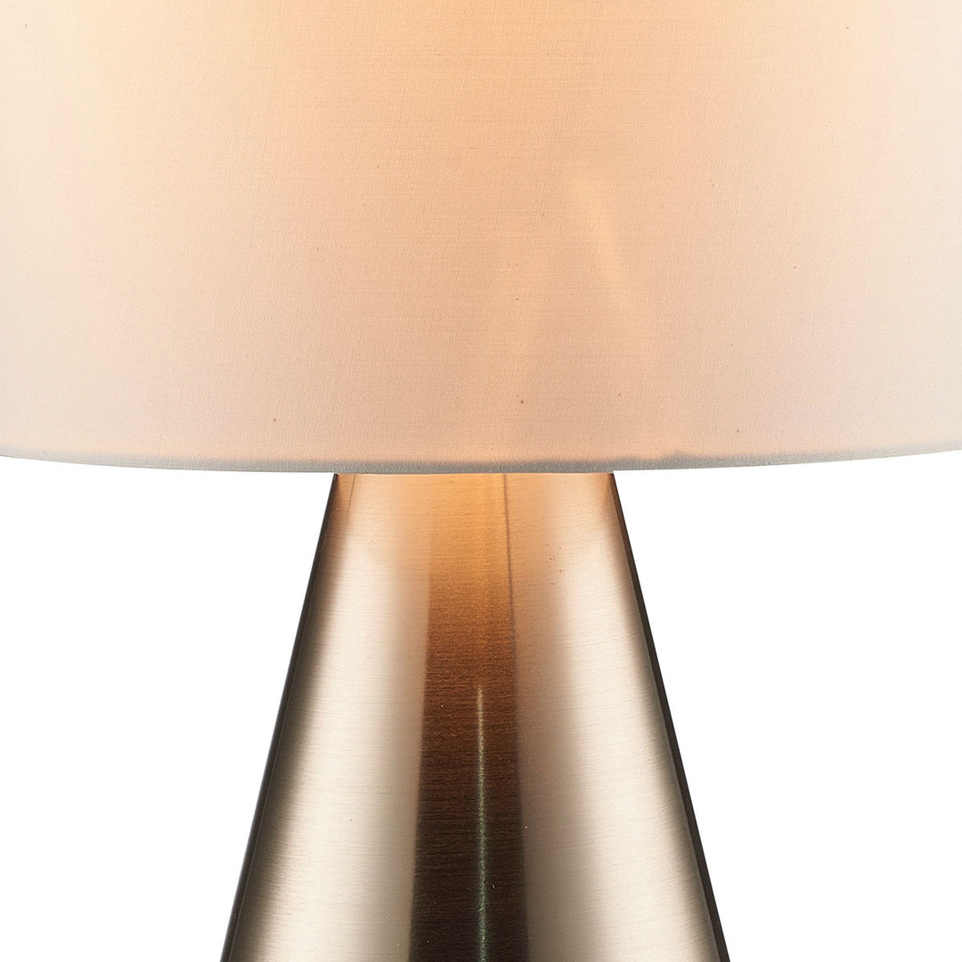 Luce Lumen Lighting LL1421  One Light Table Lamp Lamp Pewter, Nickel, Silver