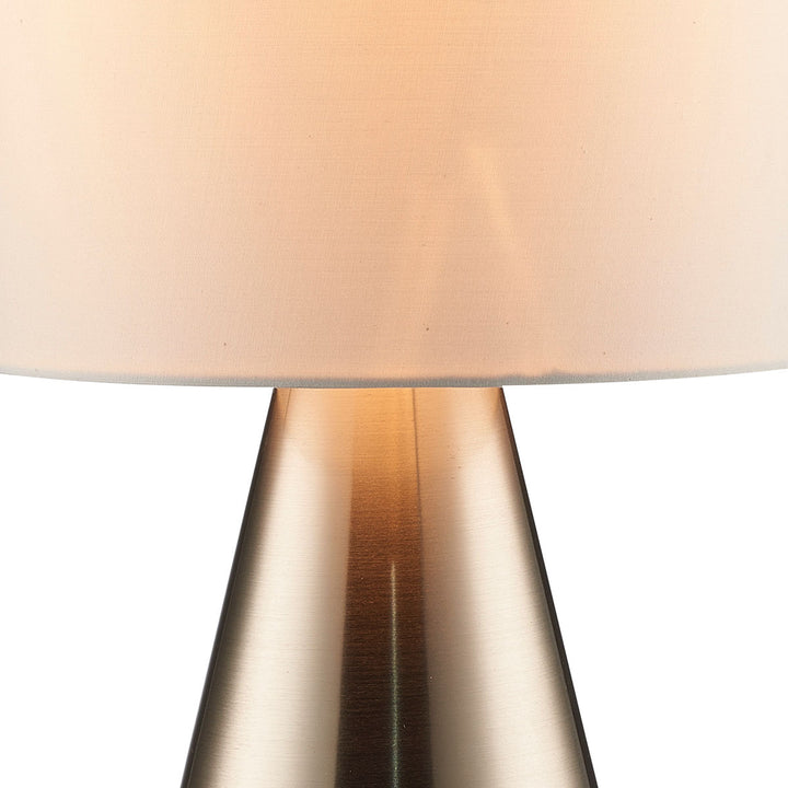 Luce Lumen Lighting LL1421  One Light Table Lamp Lamp Pewter, Nickel, Silver